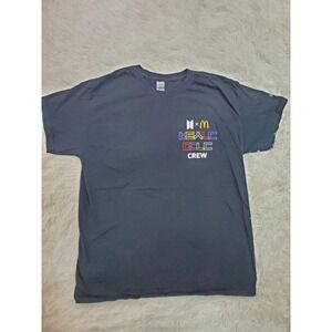 McDonalds Employee Shirt Large Mens X BTS Crew 2021 Black Short Sleeve Uniform